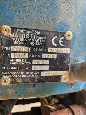 Pulvérisateur automoteur Matrot M44D 36M