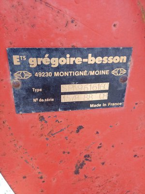 Charrue Gregoire Besson SPK9616160